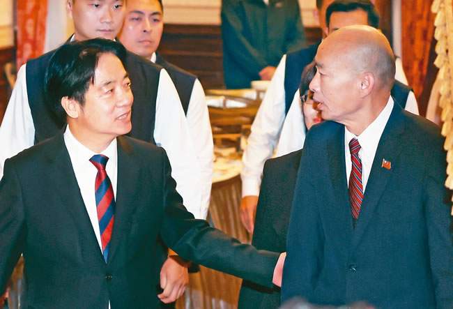 赖清德邀三院国政茶叙韩国瑜不克出席 总统府：意外与不解