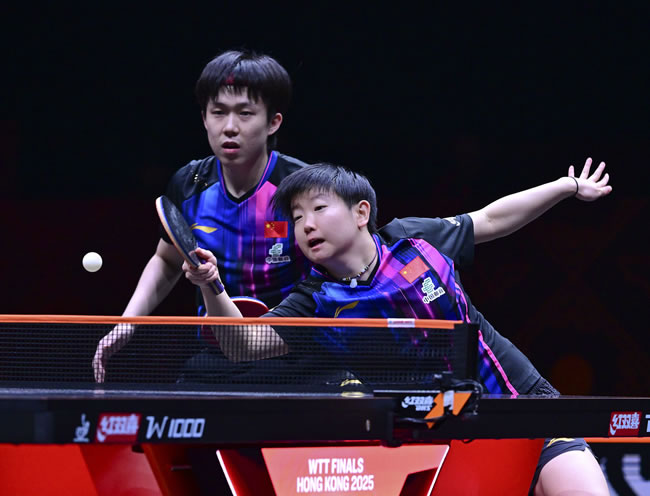 WTT总决赛╱「莎头组合」晋级半决赛 中国锁定女单4强