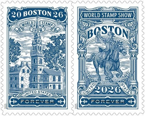 迎2026世博会暨美建国250周年 邮政局发行复古版画邮票