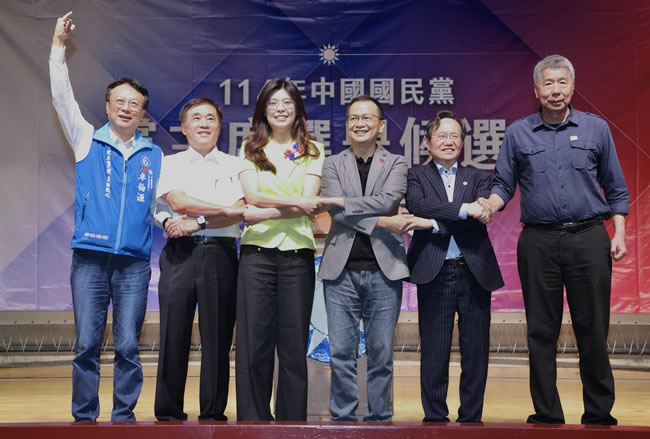 国民党主席政见会 郑丽文自嘲像沙包 郝龙斌称有「她」挺
